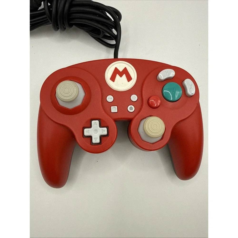 PDP Wired Fight Pad Pro Mario Red Controller 500-100 USB For Nintendo Switch Wii